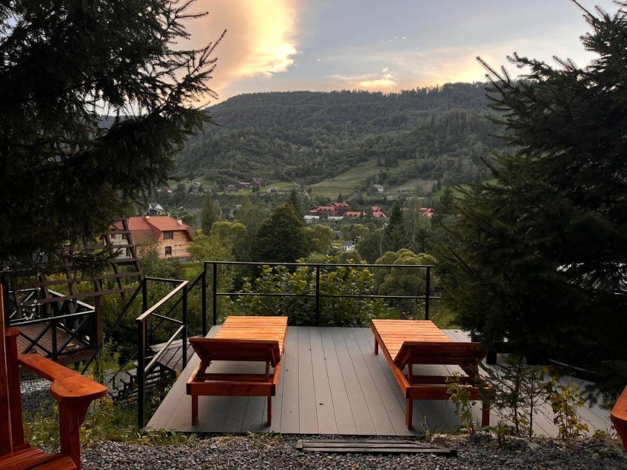 Valley Hills-Котедж На Схилах Гір З Чаном-Джакузі Slavske Kamer foto